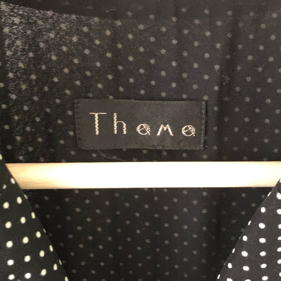 Long Black dress with white spots - Picture 4 of 5